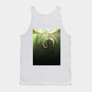 The Fisher and The River Dragon Tank Top